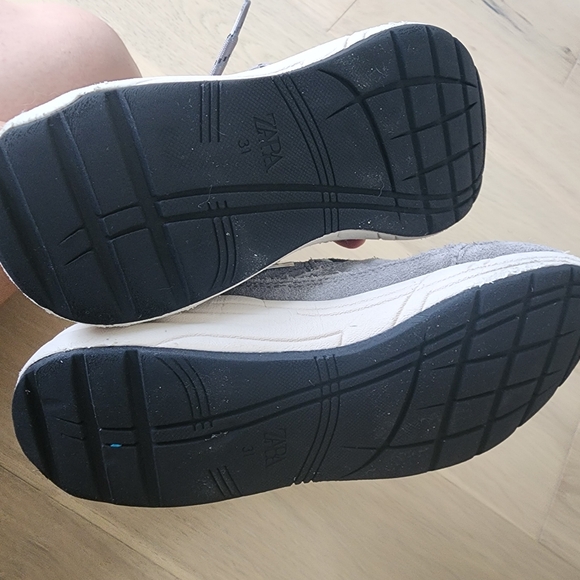 Zara Kids' Suede Running Sneakers in Grey - Picture 5 of 6